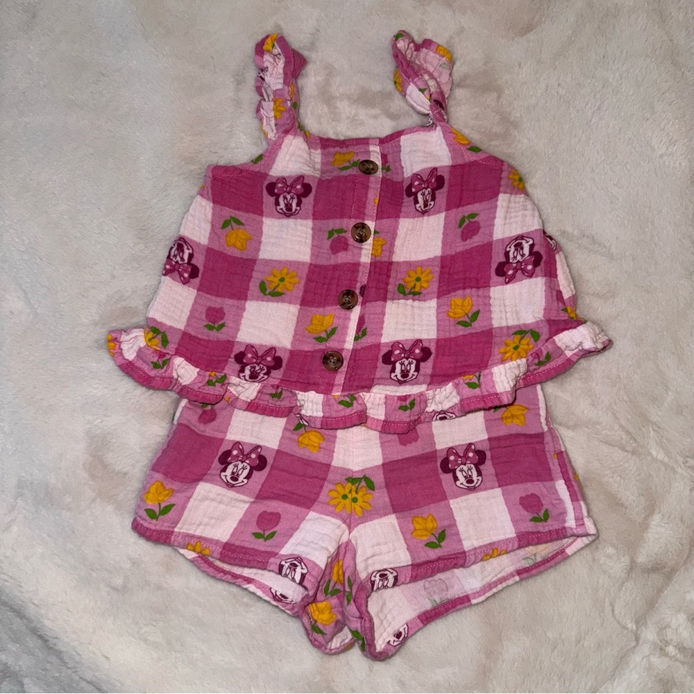 Pink and White Kids Summer Outfit Set